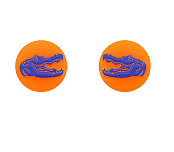 Gator Acrylic Disk Earrings