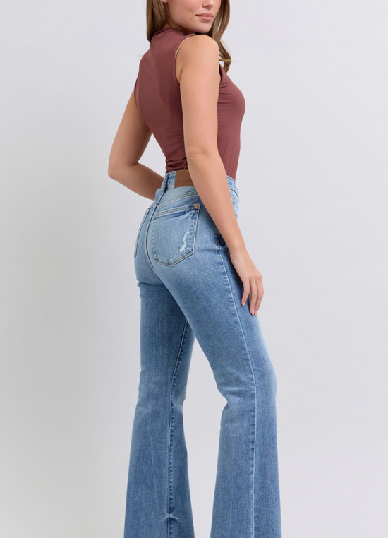 Judy Blue High Rise Frayed Bootcut