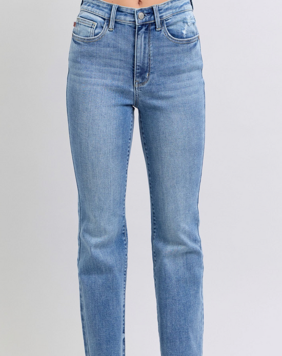 Judy Blue High Rise Frayed Bootcut