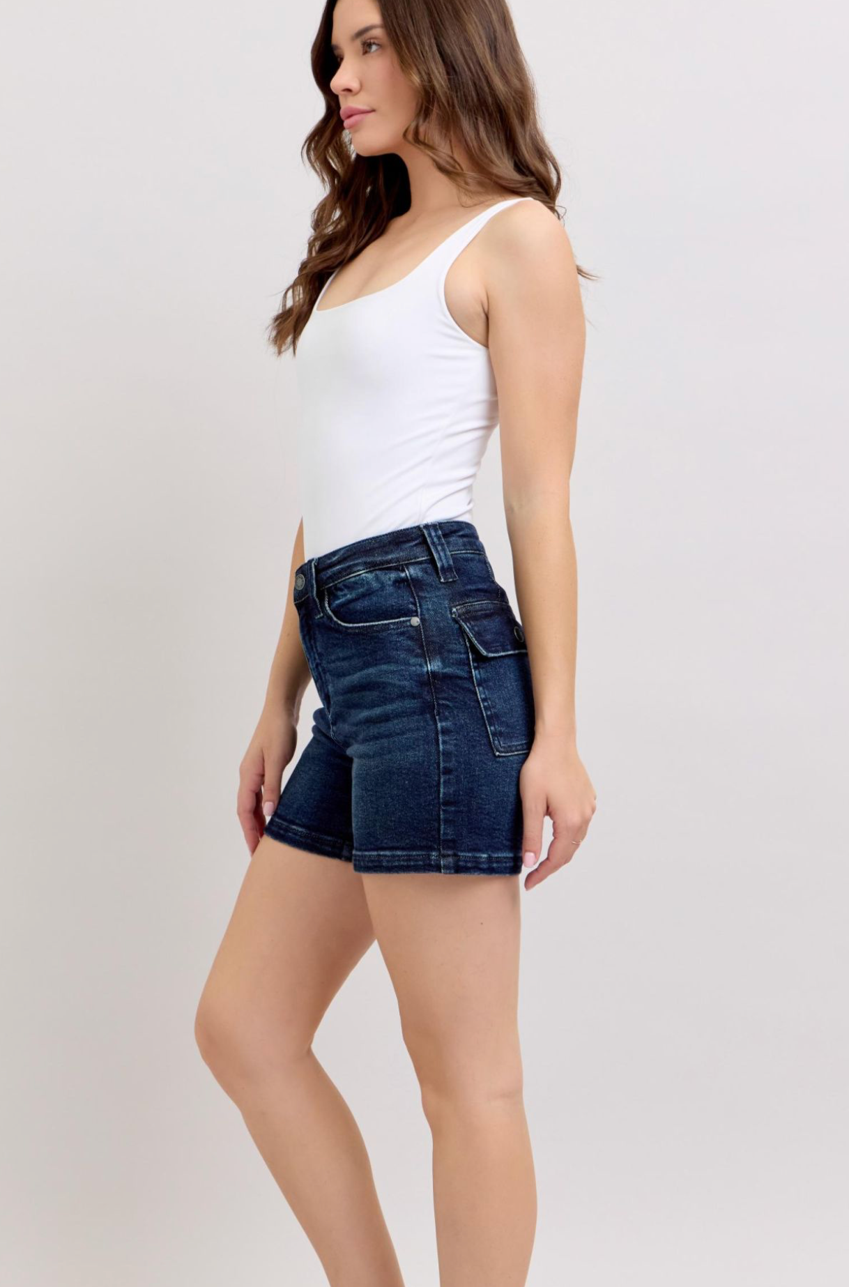 Judy Blue High Rise Flap Pocket Shorts