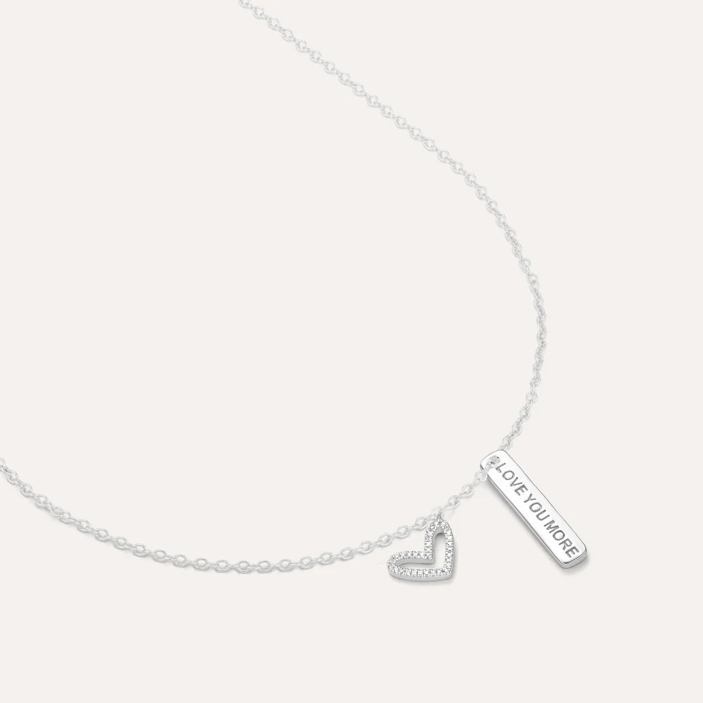 I Love You More Pendant Necklace