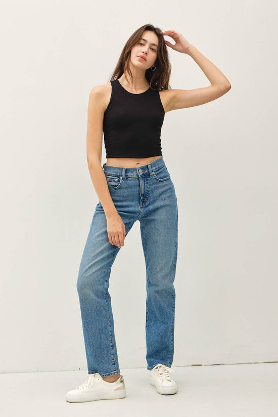 High Neck Cropped Tank