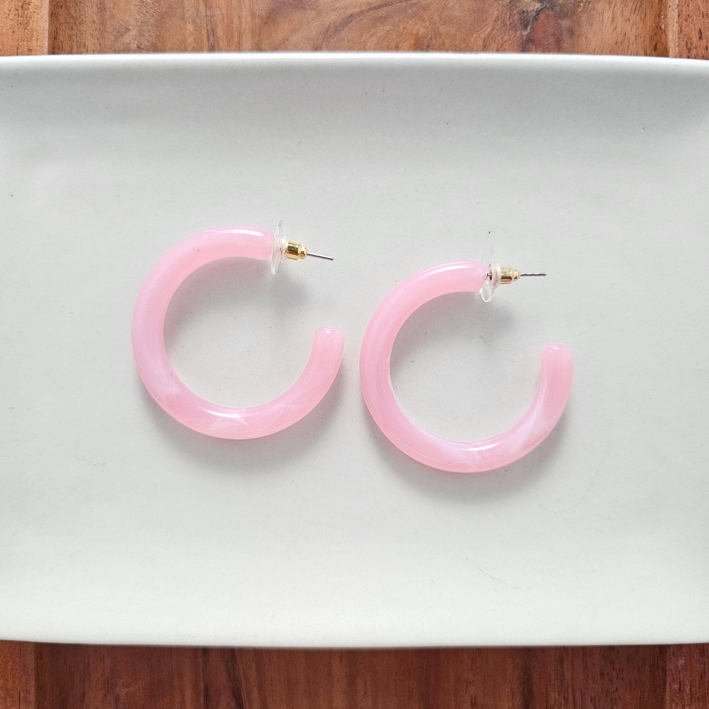 Josie Hoops - Pink // Jewelry, Earrings, Gift