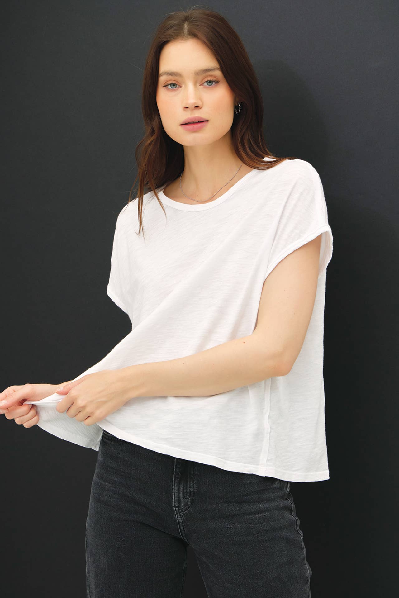 Exposed Seam Boxy Muscle Tee