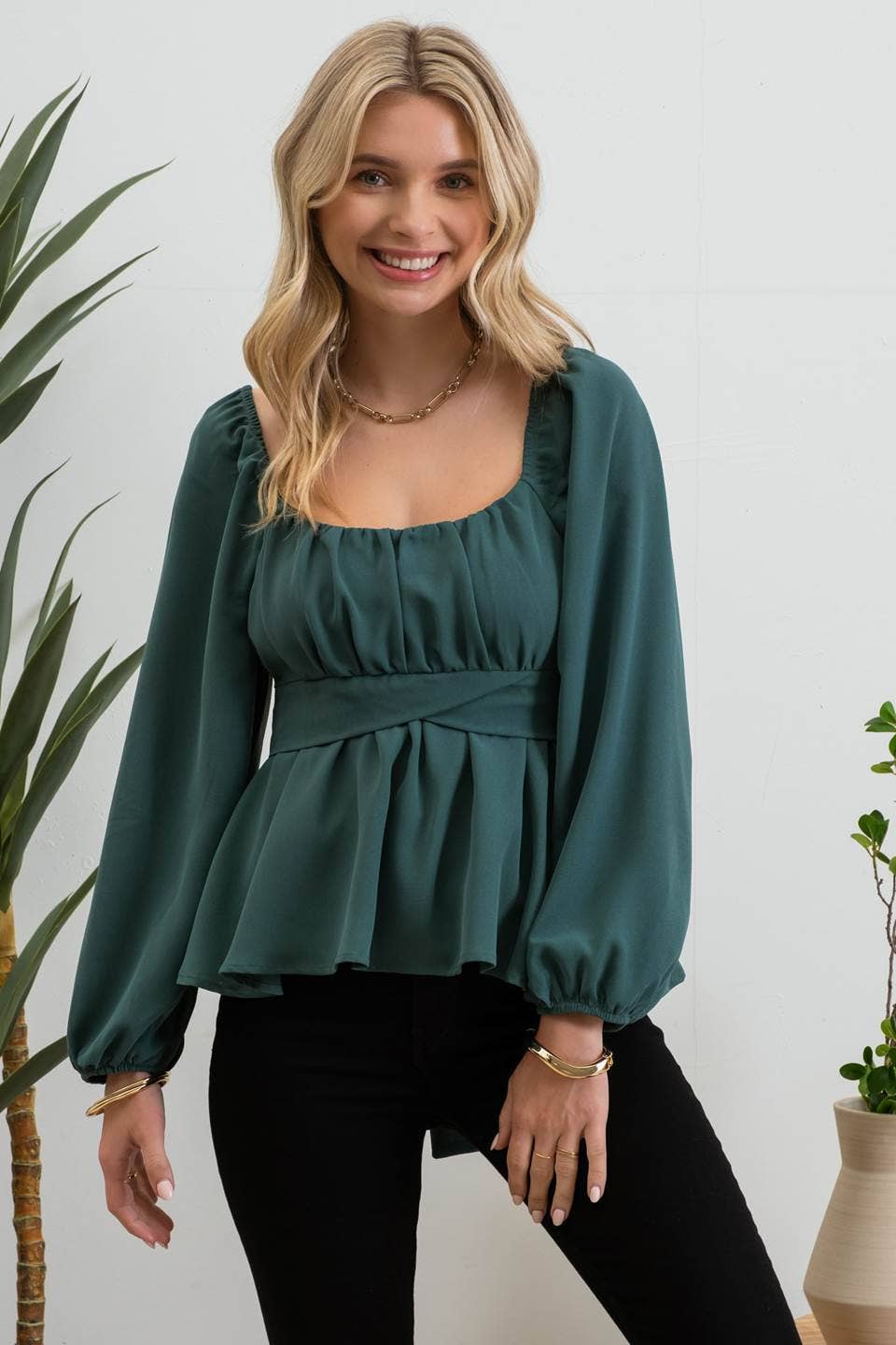 Peplum Perfection Top