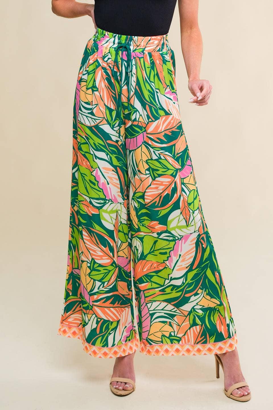 A printed woven pant - HERS
