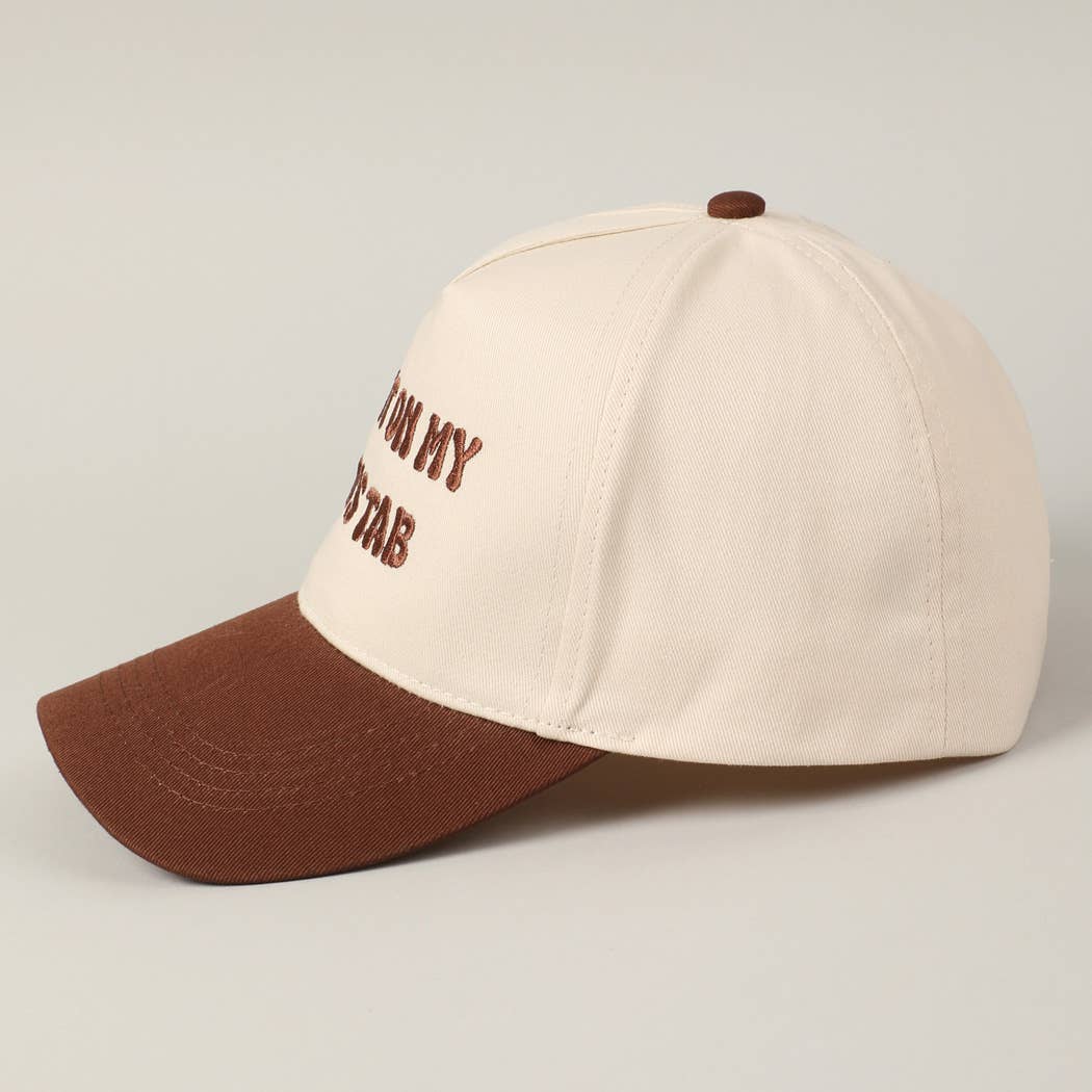 Put It On My Dad's Tab Embroidered Two-Tone Hat