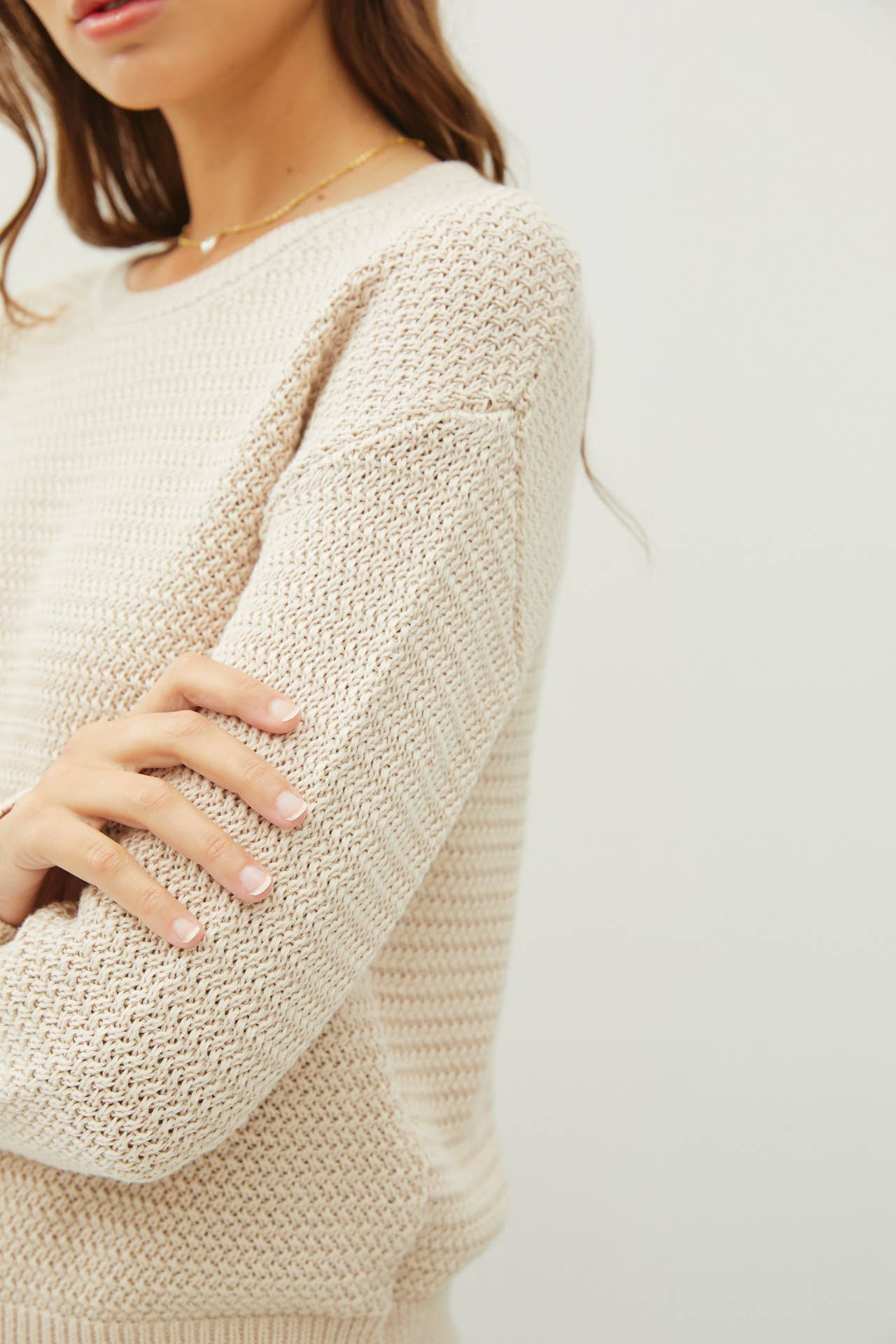 Oatmeal Bliss Waffle Knit