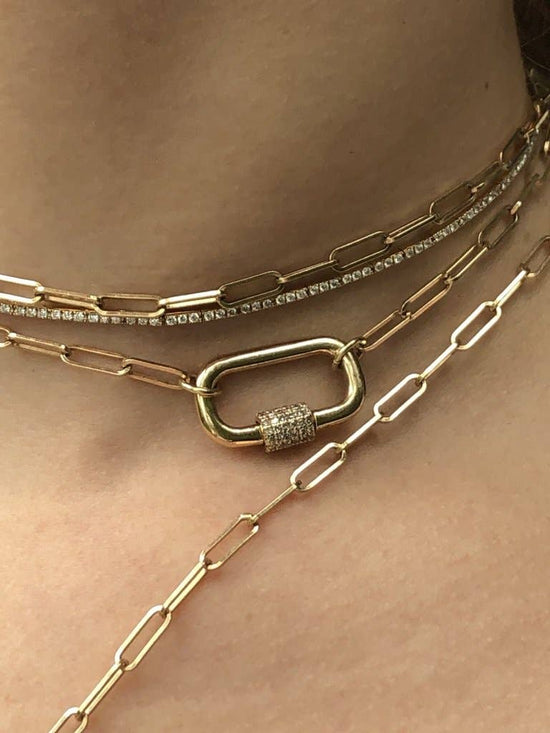 Carabiner Amulet Link Necklace