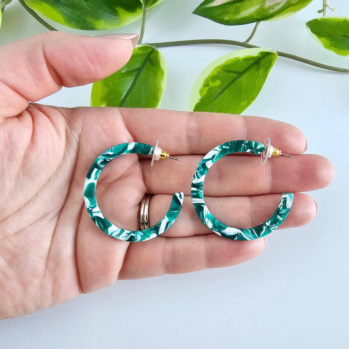 Camy Hoops - Sea Green // Spring, Summer, Mother's Day - HERS