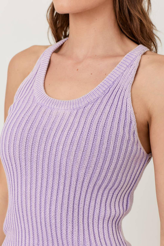 Washed Sweater Tank Top - HERS