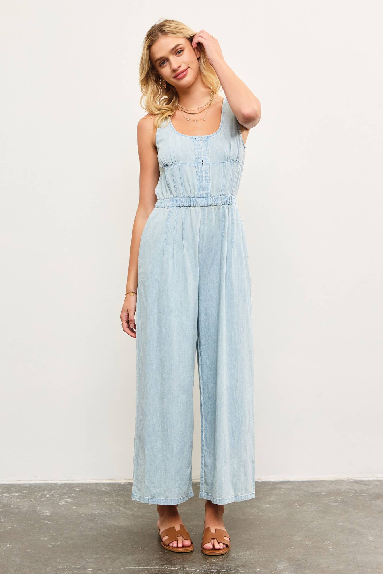 Skyline Chic Denim Jumpsuit