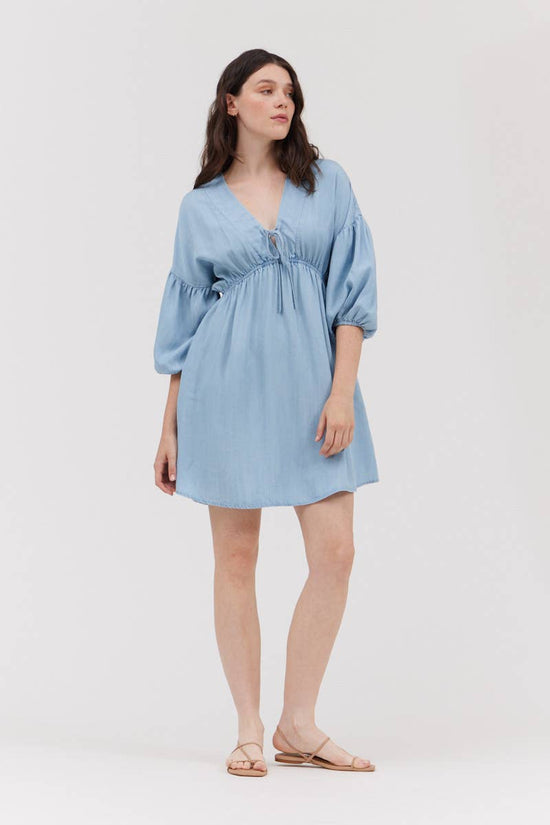 Chambray Charm Mini Dress