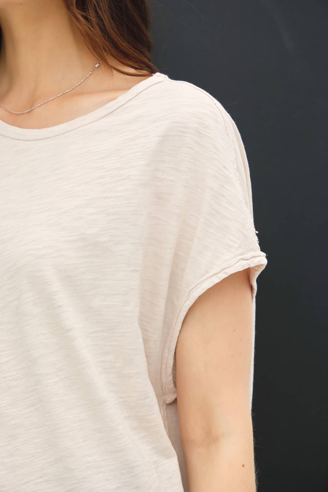 Exposed Seam Boxy Muscle Tee