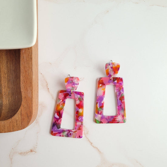 Avery Earrings - Paradise Pink - HERS