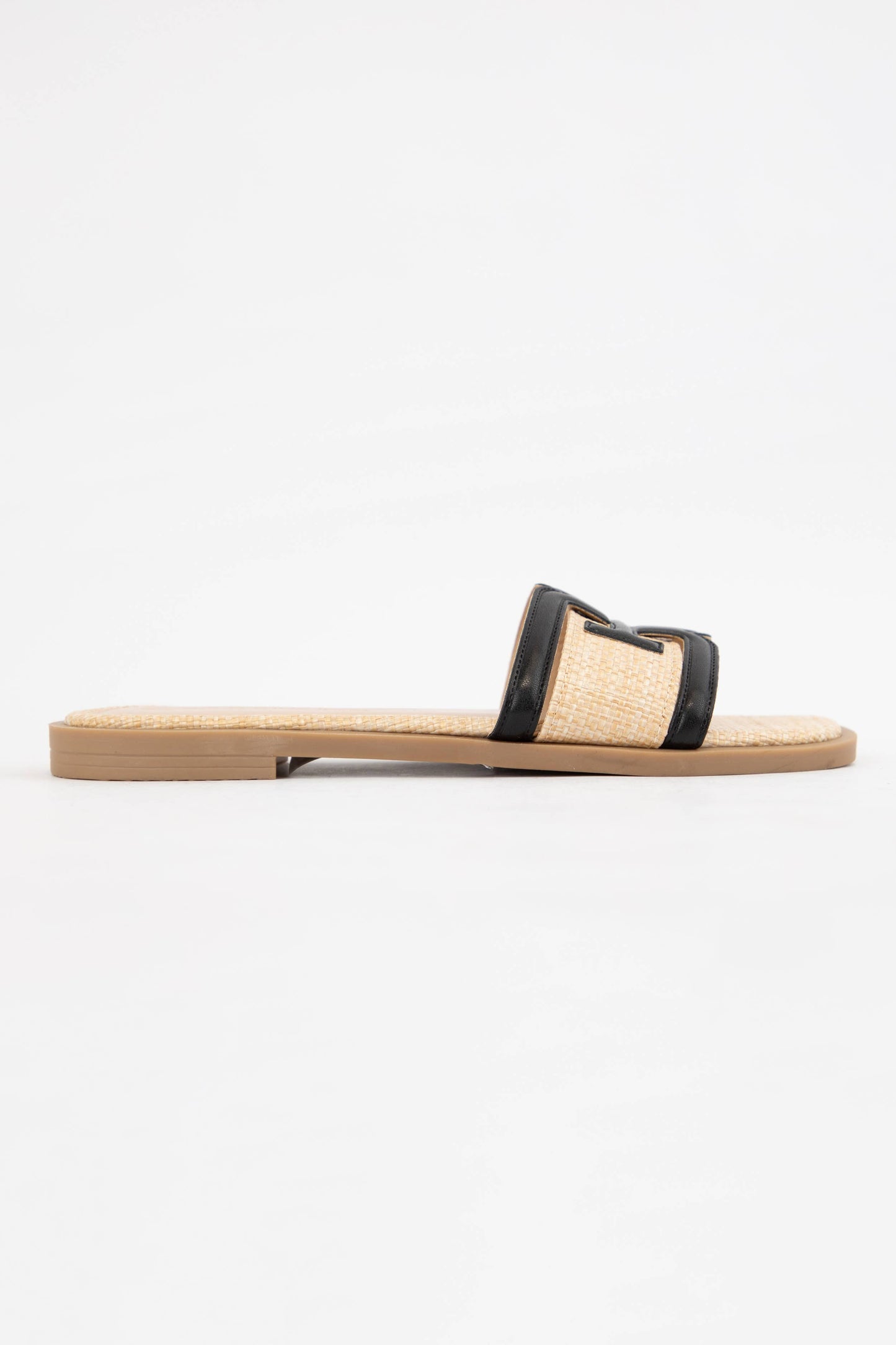 Raffia Slip-On Sandal