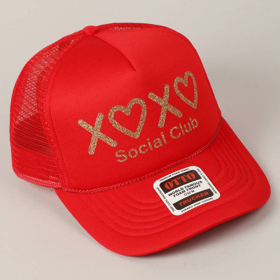 Heart XOXO Trucker Hat