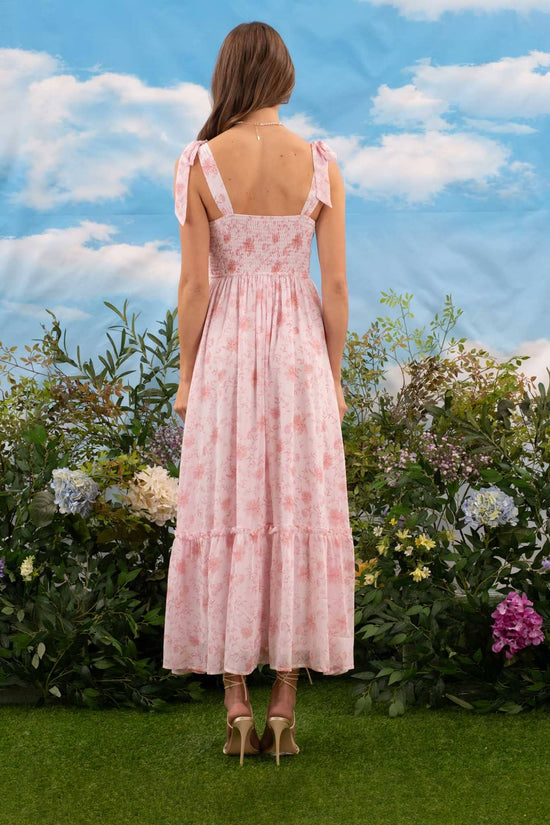 Garden Ruched Midi Dress