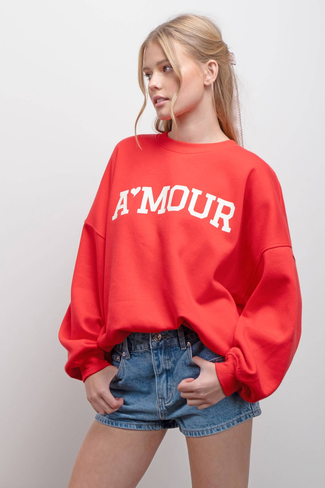 A'mour Crew Neck Sweatshirt