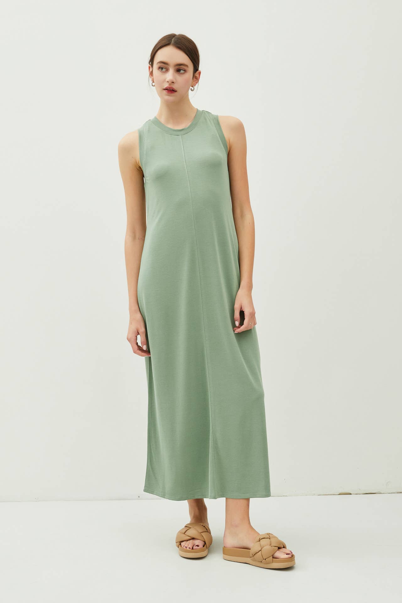 Jersey Knit Maxi Dress