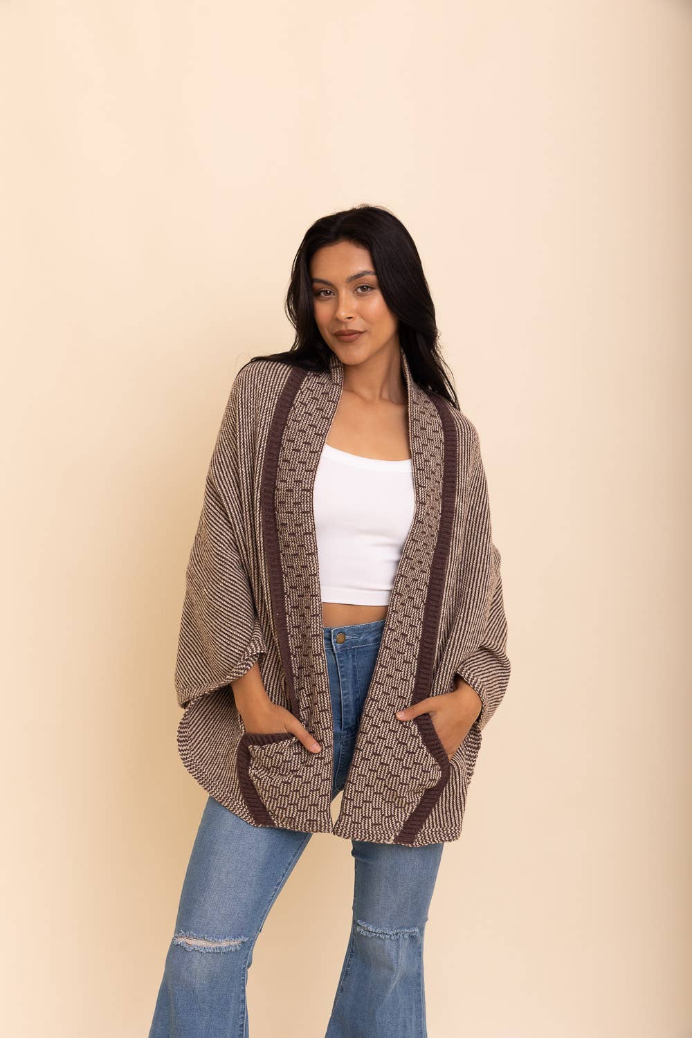 Luxe Knit Cocoon Shawl