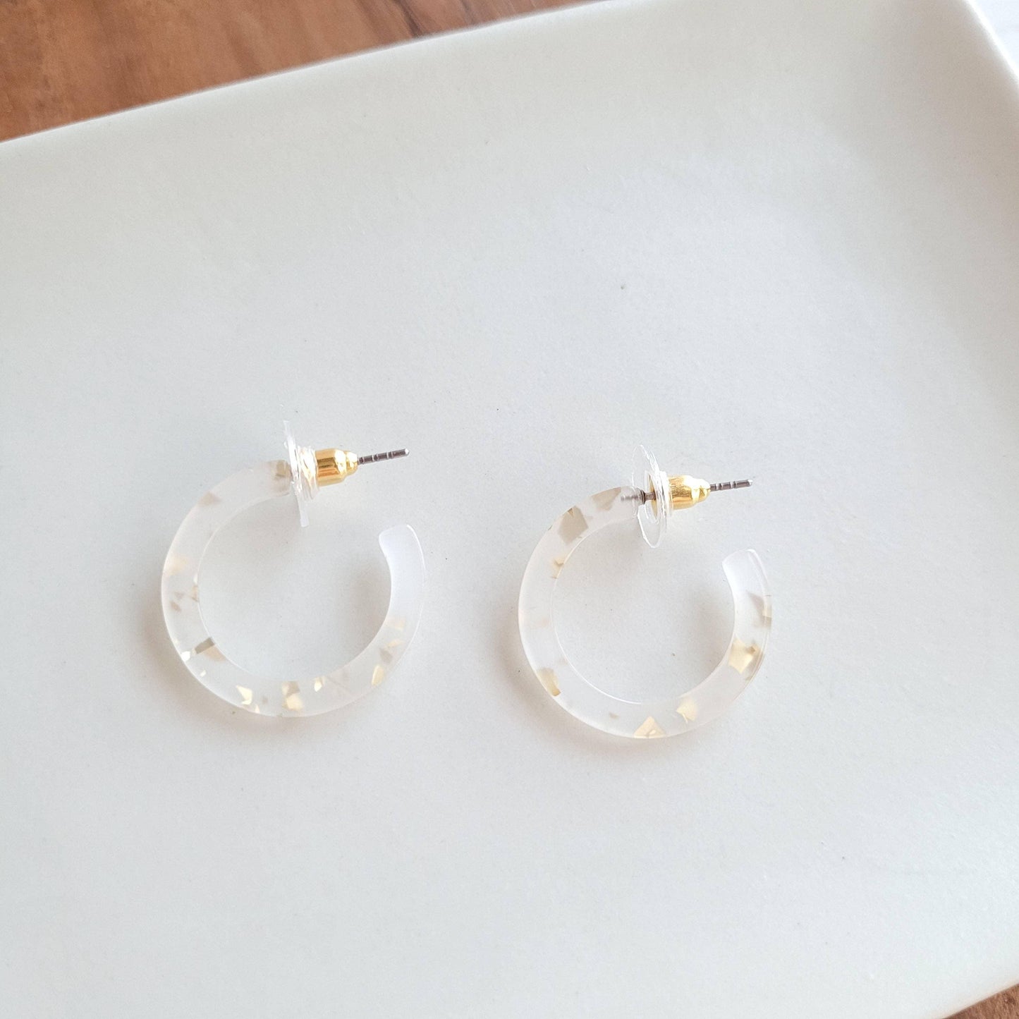 Cam Mini Hoops - Gold Flake - HERS