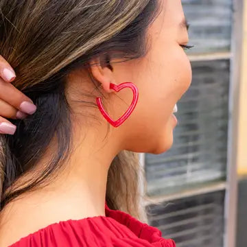 Heart Hoops - Red