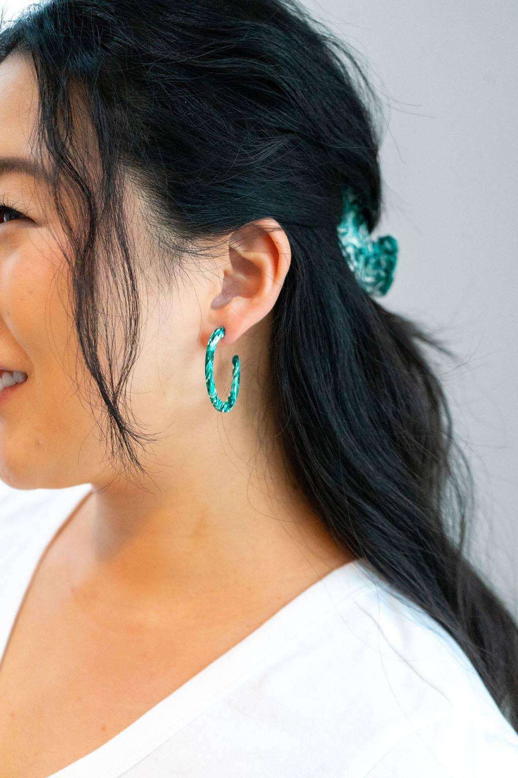 Camy Hoops - Sea Green // Spring, Summer, Mother's Day - HERS