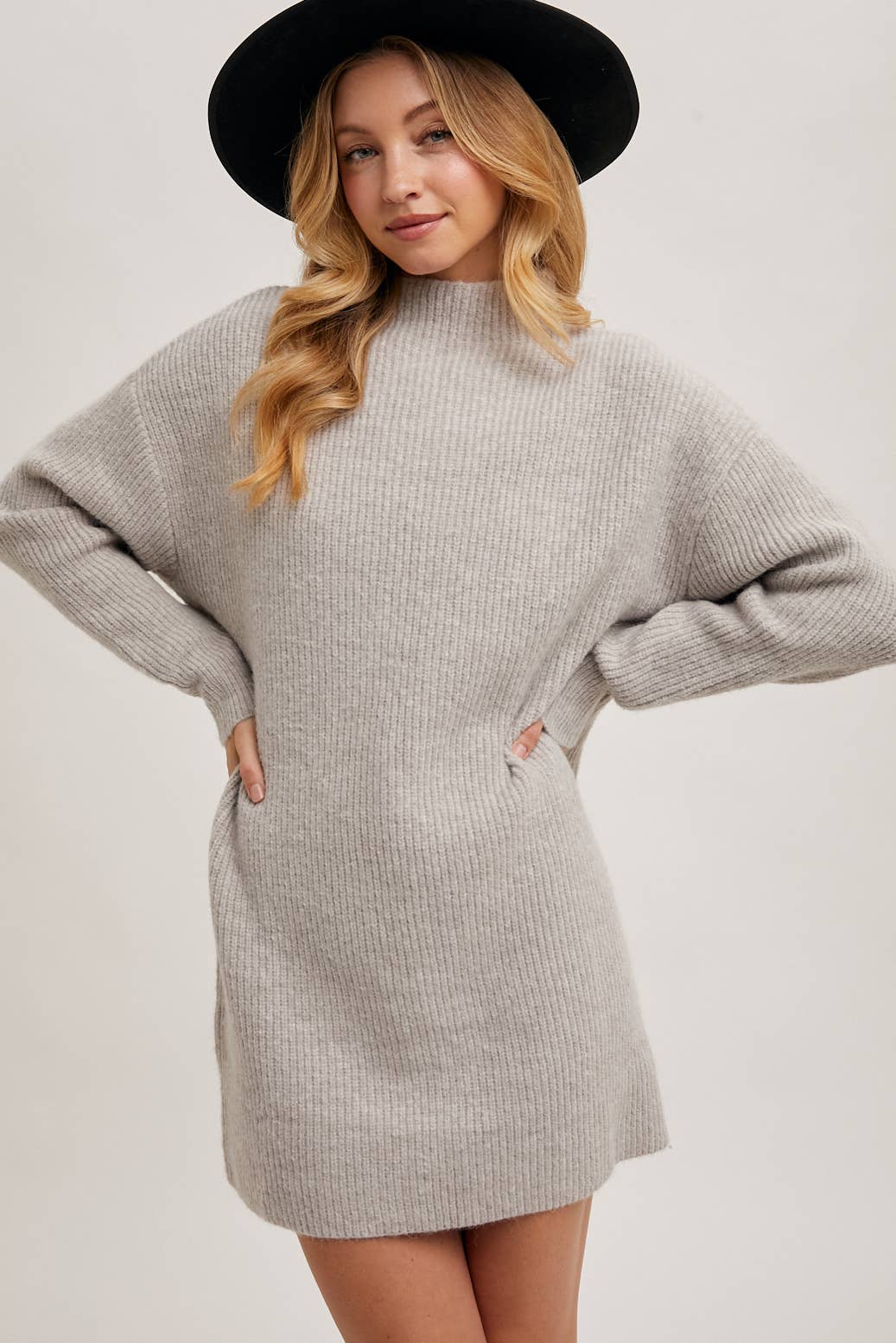 Frosted Knit Mini Dress