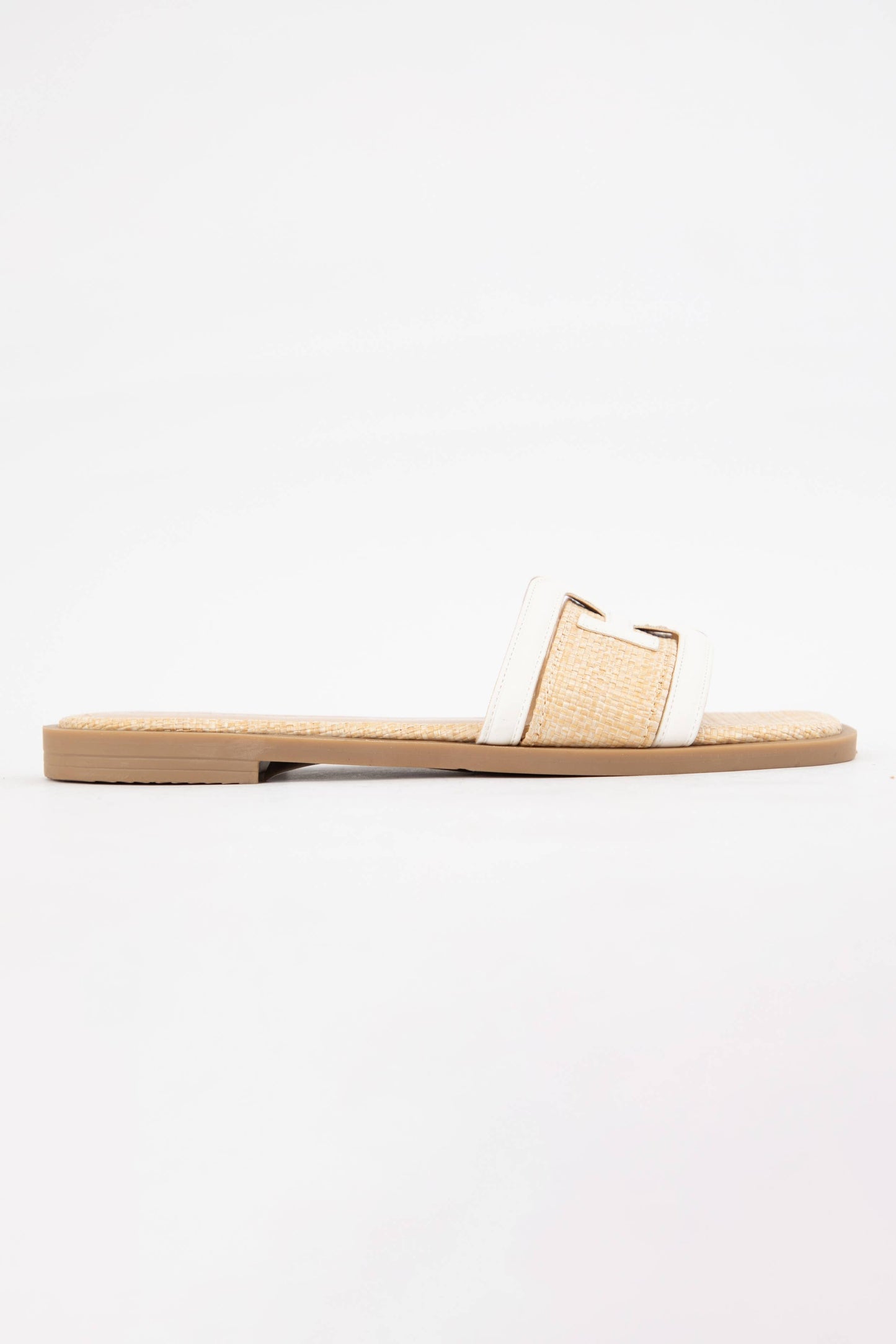 Raffia Slip-On Sandal