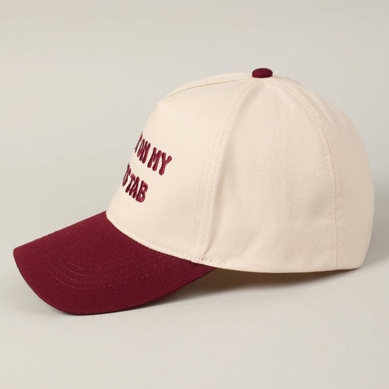 Put It On My Dad's Tab Embroidered Two-Tone Hat