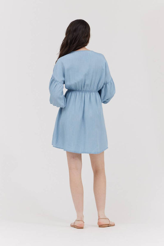 Chambray Charm Mini Dress