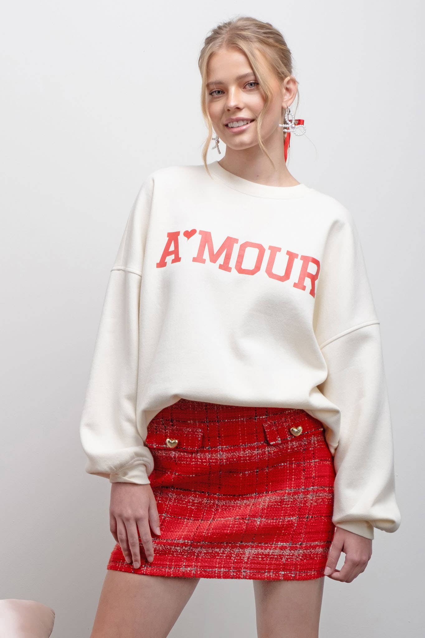 A'mour Crew Neck Sweatshirt