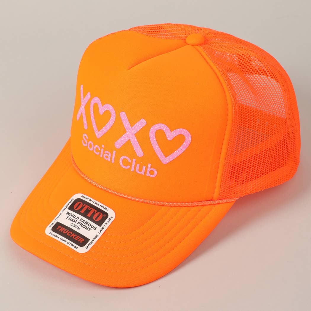 Heart XOXO Trucker Hat