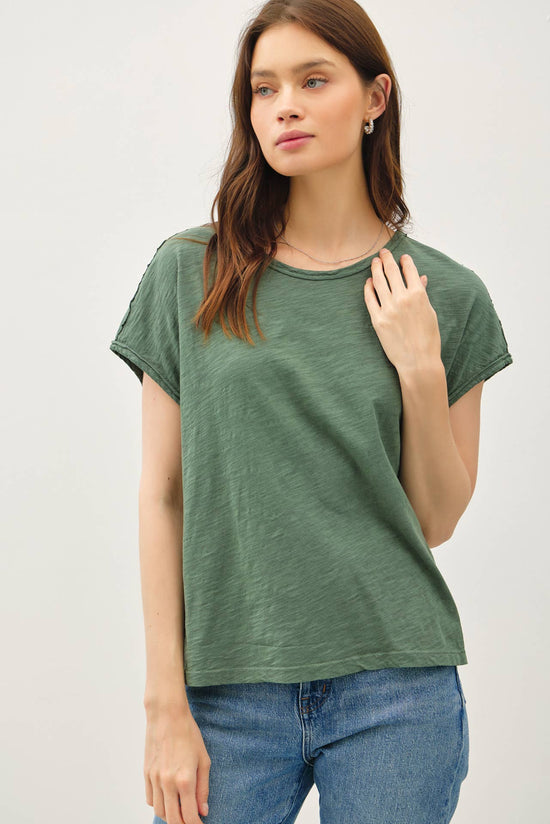 Exposed Seam Boxy Muscle Tee