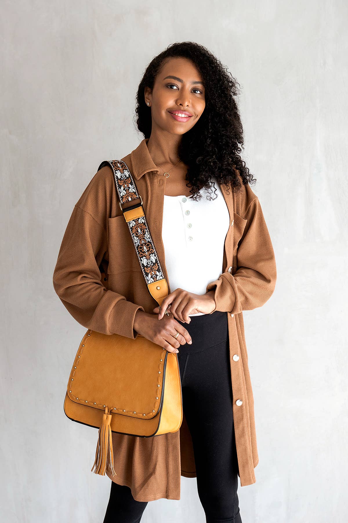 Bailey Boho Crossbody with Guitar Strap